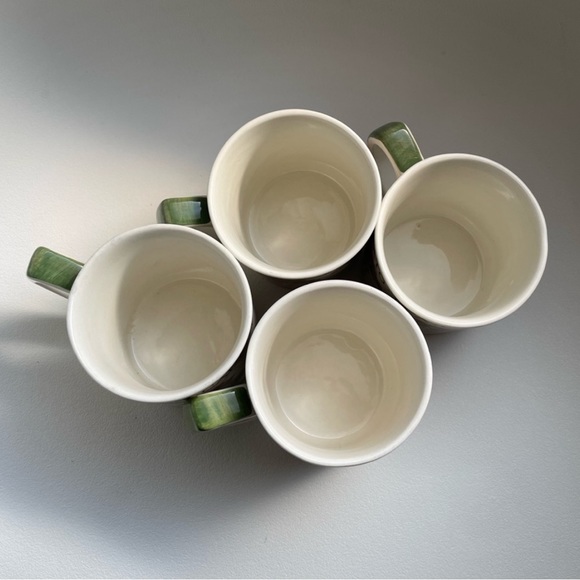 Vintage Mugs Marked "Hand Painted Vegetables to Laura Ashley ©MCMXCIII - Picture 2 of 8